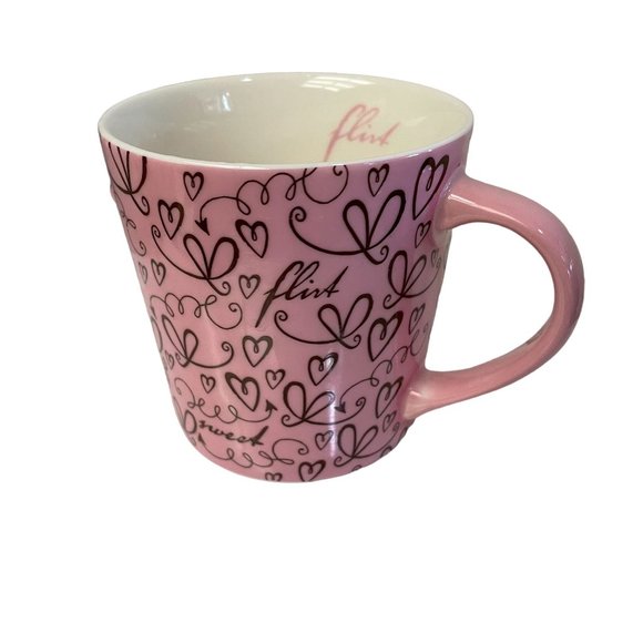 Starbucks Coffee Mug Cup Pink Sweet Flirt 2006 Hearts Collectible 17Oz Ceramic - Picture 5 of 5
